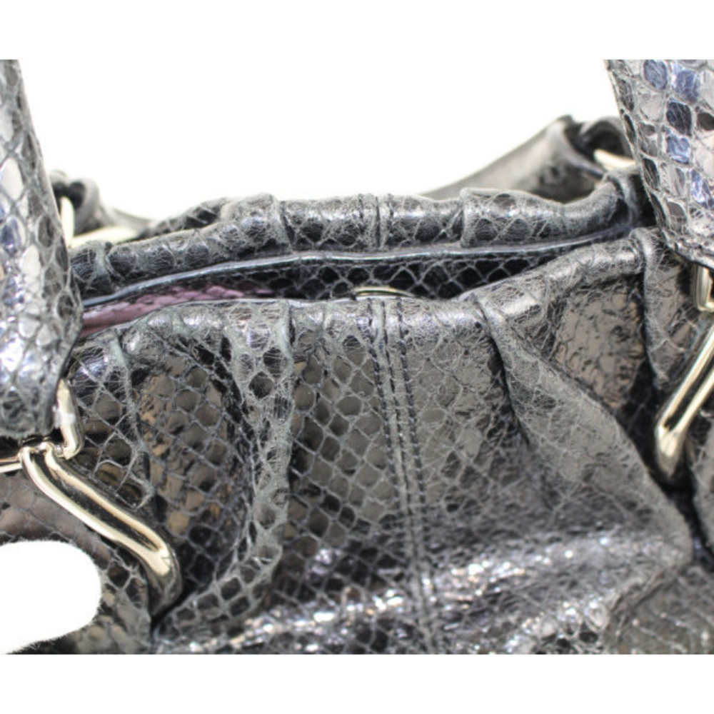 Celine Pillow Small Python Embossed Black - image 7